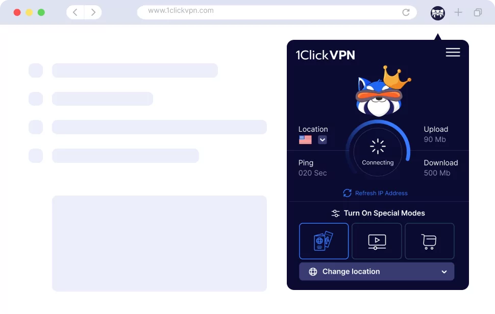 Free VPN for Chrome - VPN Proxy 1clickVPN