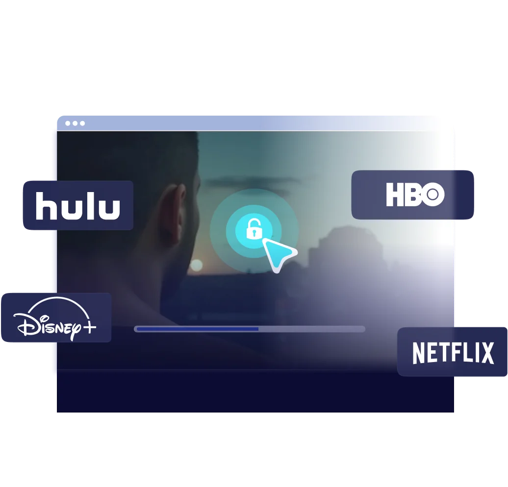 Illustration of accessing blocked websites via VPN