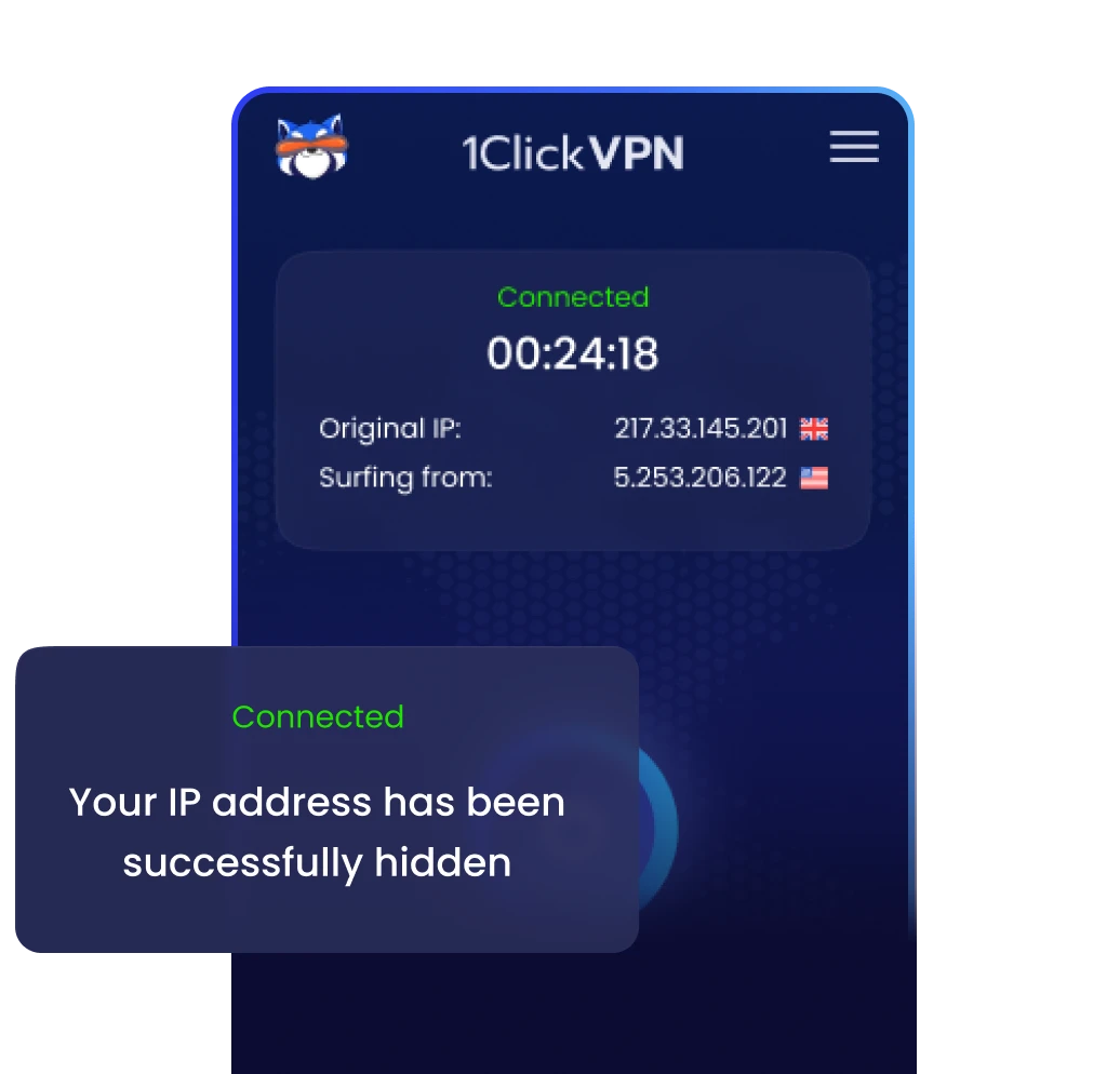 إخفاء عنوان IP الخاص بك مع 1clickvpn