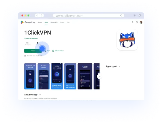 How to get 1 Click VPN for Android - Step 1