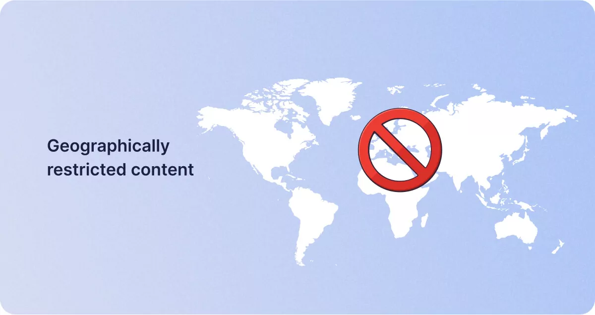 Geographically restricted content