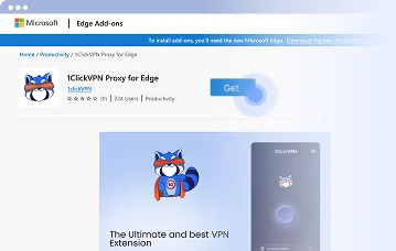 How to get 1click Free VPN for Microsoft edge - Step 1