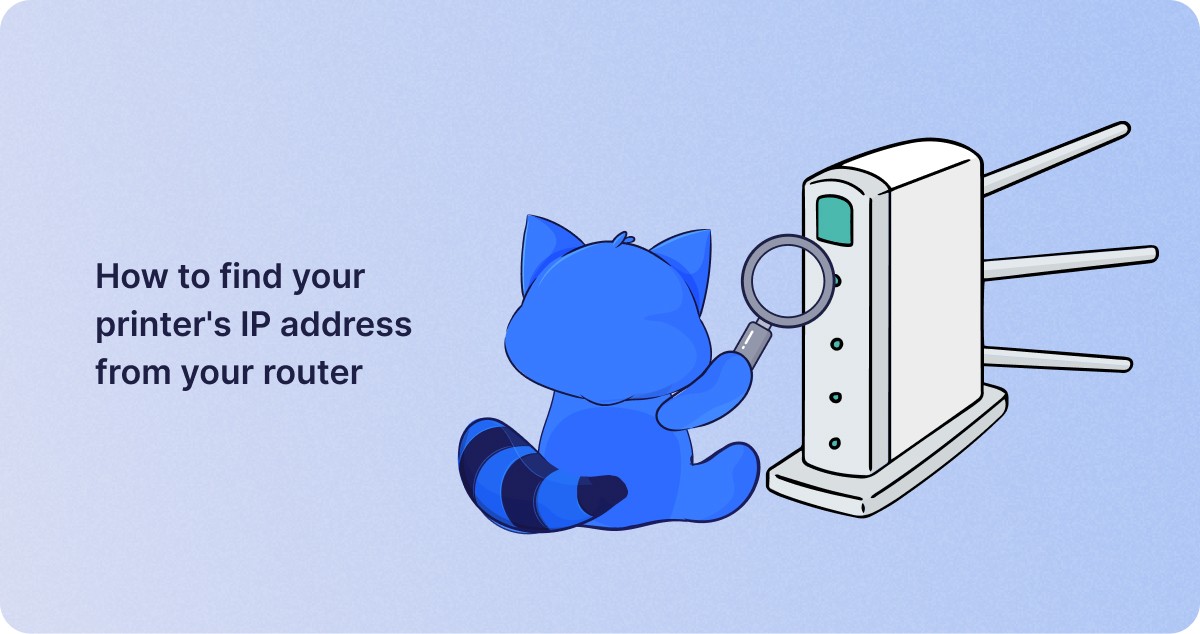 How to find your printer's IP address from your router