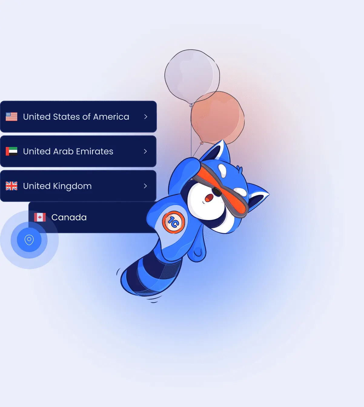 1clickvpn Server locations
