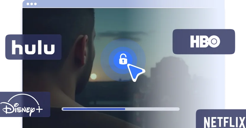 Illustration of accessing geo-restricted websites via VPN